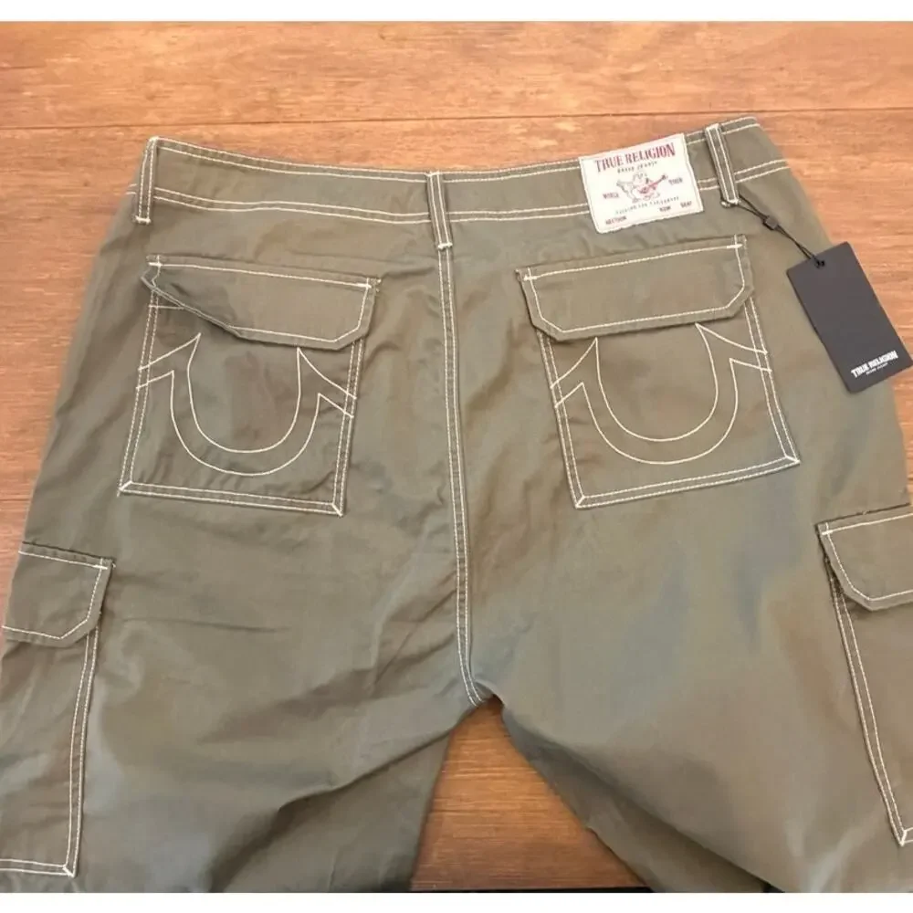True Religion Cargo Pants Men's 40 Olive Green Kalamata NWT Utility MSRP $159